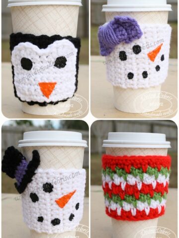 Winter Mug Cozies by Divinedebris.com