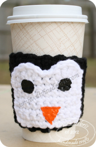 Penguin mug cozy by DivineDebris.com