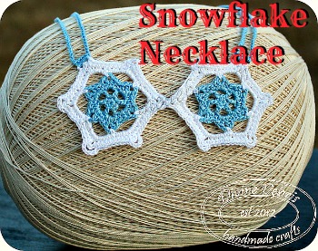 Snowflake necklace pattern by DivineDebris.com