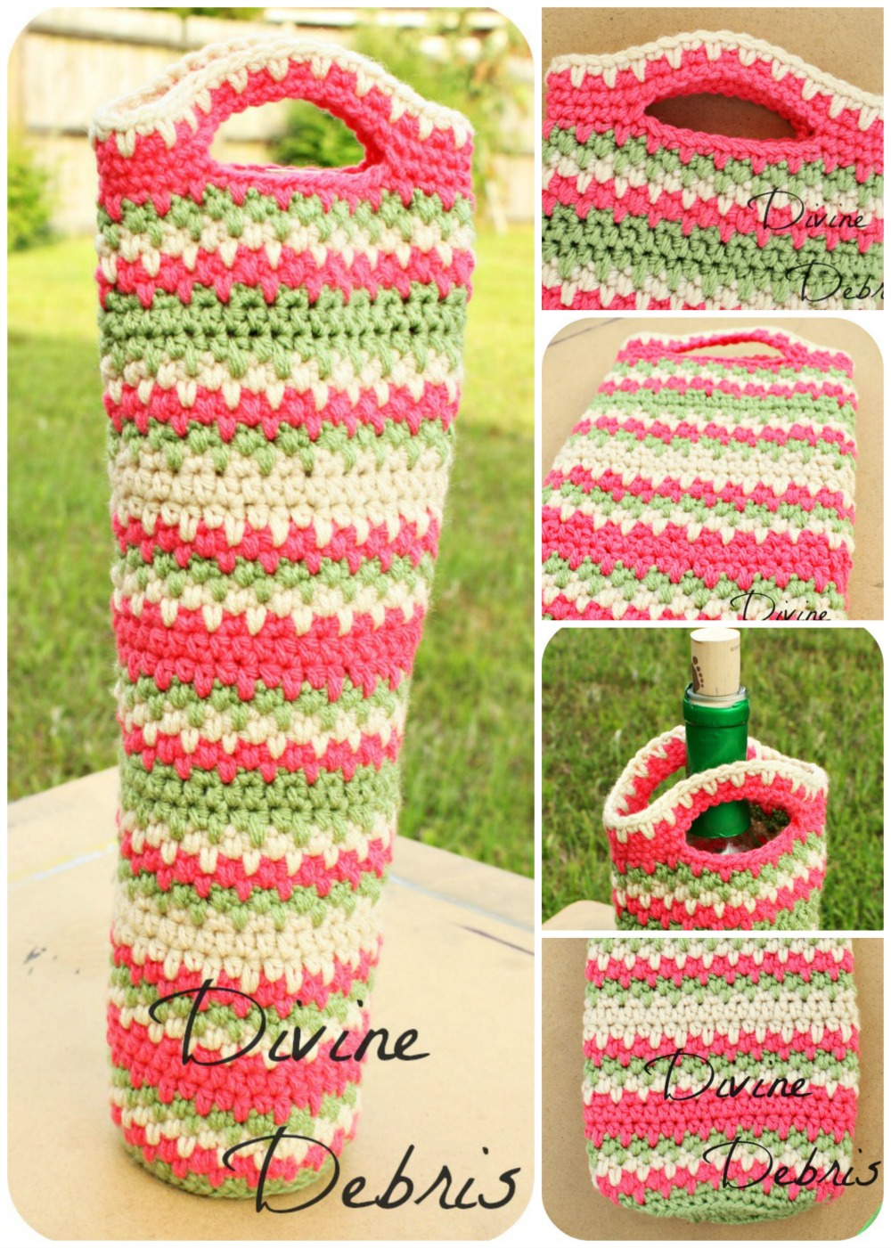 Building Up the Willow Line with the Free Will Wine Bottle Cozy Crochet Pattern