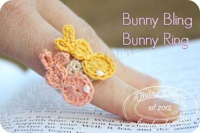 Bunny Bling Bunny Ring by DivineDebris.com