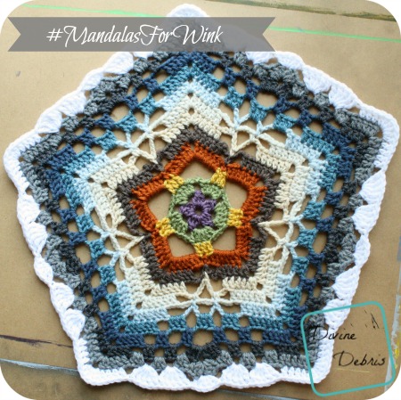 Mandalas in Memory, A Pentagon Shape Mandala Free Crochet Pattern
