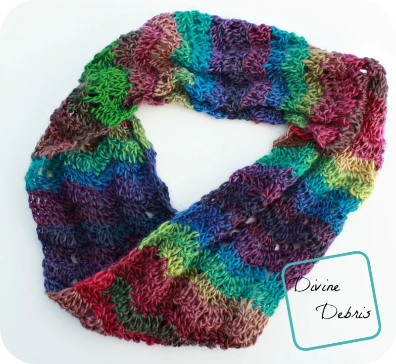 Sabrina Cowl Scarf Pattern by DivineDebris.com