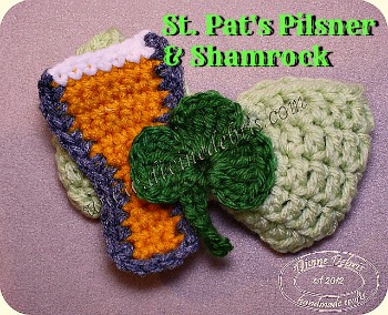 St. Pat's Pilsner & Shamrock pattern by DivineDebris.com