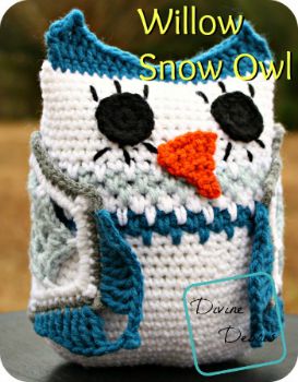 Willow Snow Owl Pattern by Divinedebris.com