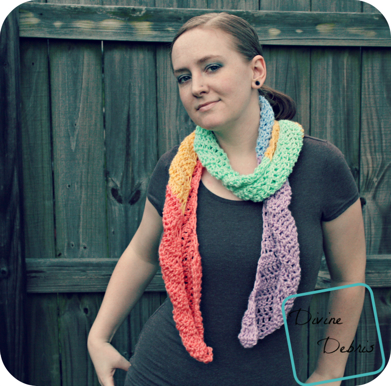 Julie Scarf Crochet Pattern by DivineDebris.com