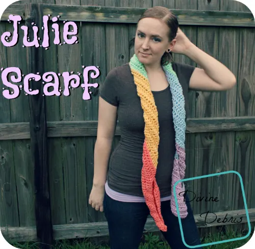 Julie Scarf Crochet Pattern by DivineDebris.com