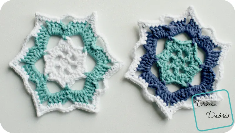 Snowflake Coasters Free Crochet Pattern by DivineDebris