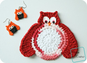 Olga This Week! The Free Olga Owls Earrings/ Coaster