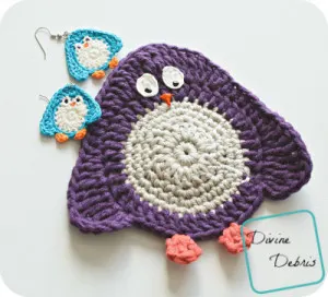 Pretty Penny! Free Penguin Applique and Earrings Pattern