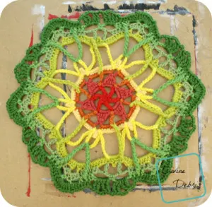 Blooming Mandala free crochet pattern by DivineDebris.com