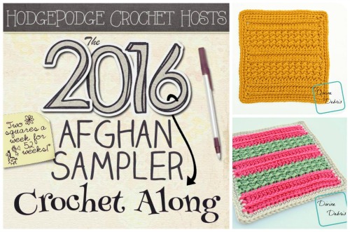 HodgePodge Crochet presents the 2016 Afghan Sampler Crochet Along