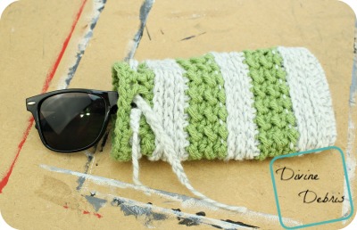 Diana Sunglasses Bag free crochet pattern by DivineDebris.com
