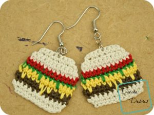 Free Anna Burger Earrings Crochet Pattern