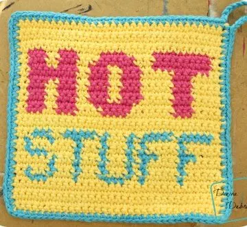 Hot Stuff Hot Pad free crochet pattern by DivineDebris.com