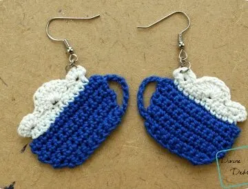 Cup of Cocoa earrings by DivineDebris.com