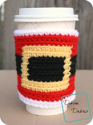 Santa Belly Mug Cozy, A Free Crochet Pattern