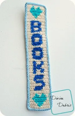 Books Bookmark free crochet pattern by DivineDebris.com