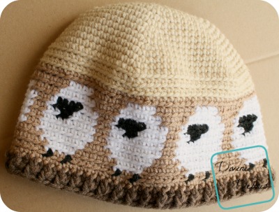 Dancing Sheep Hat free crochet pattern by DivineDebris.com