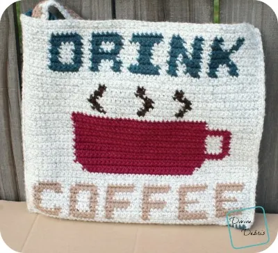 Drink Coffee Bag crochet pattern by DivineDebris.com
