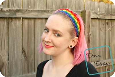 Janice (sort of) Rainbow Headband