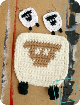 Dancing Sheep Duo crochet patterns by DivineDebris.com