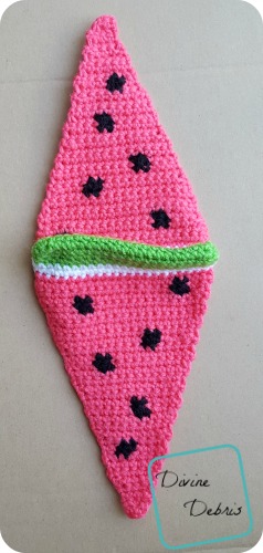 Wedge of Watermelon crochet pattern by DivineDebris.com