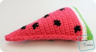 Wedge of Watermelon crochet pattern by DivineDebris.com