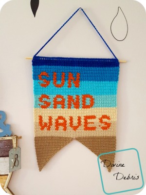 Beach Days Are Here with the Free Sun Sand Waves Wall Hanging