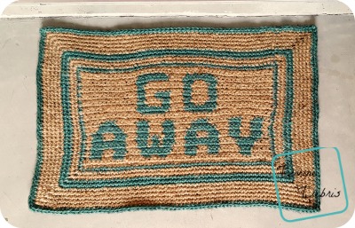 Message on a Doormat, the Free Go Away Doormat Crochet Pattern