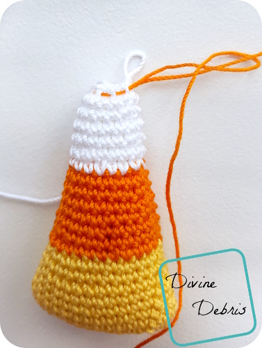 Candy Corn Earrings crochet pattern by DivineDebris.com
