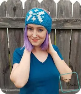 Free Snowflake Earwarmer Crochet Pattern