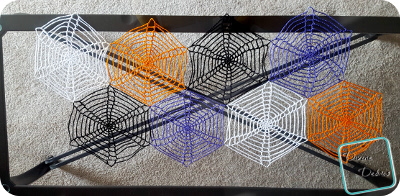 Spiderwebs Table Runner free crochet pattern by Divine Debris.com