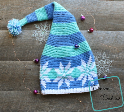 Snowflake Stocking Hat free crochet pattern