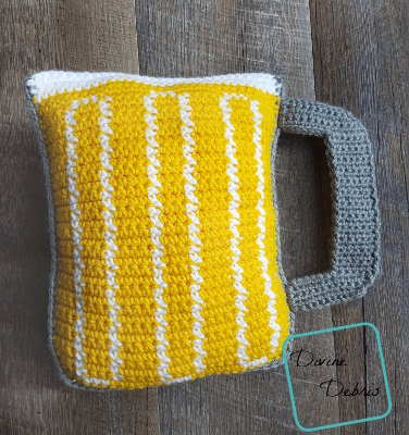 Mug of Beer Ami crochet pattern by Divine Debris