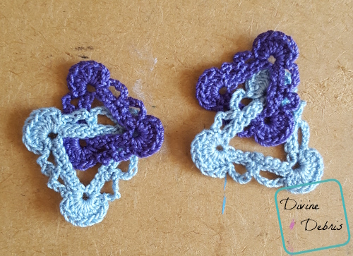 Interlocking Triangles Earrings free crochet pattern by Divine Debris