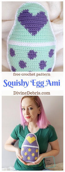 Squishy Egg Ami free crochet pattern by DivineDebris.com #crochet #freepattern #Easter #amigurumi #tapestry