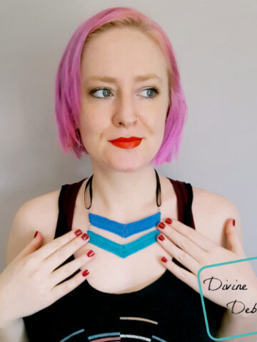 Chasing Chevrons Necklace free crochet pattern by DivineDebris.comv