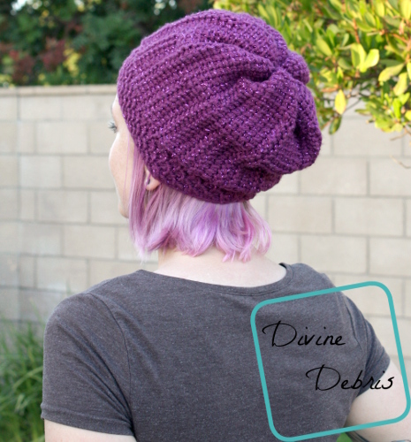 Tasha Tunisian Hat free crochet pattern by DivineDebris.com