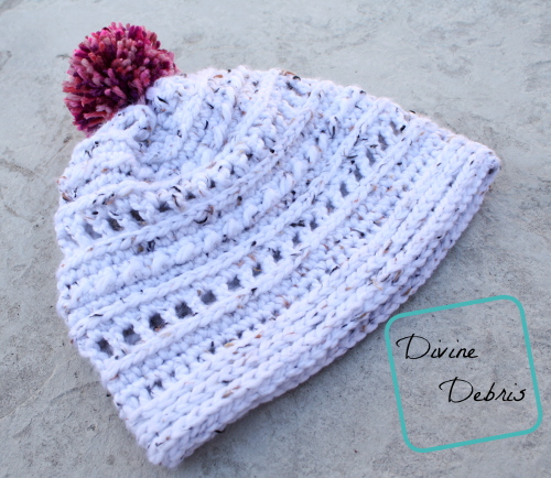 Lindsay Beanie free crochet pattern by DivineDebris.com