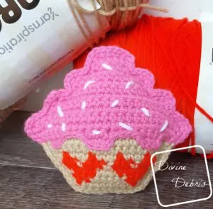 Free Sweetheart Cupcake Crochet Pattern &ndash; Sweets For Valentines