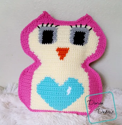 Heart Belly Owl Ami free crochet pattern by DivineDebris.com