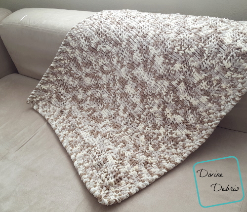 The Ellie Baby Blanket free crochet pattern by DivineDebris.com
