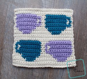 Coffee Tapestry Square Afghan Project – Square 3