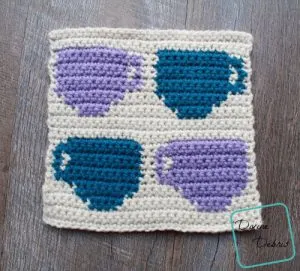 Coffee Tapestry Square Afghan Project – Square 3