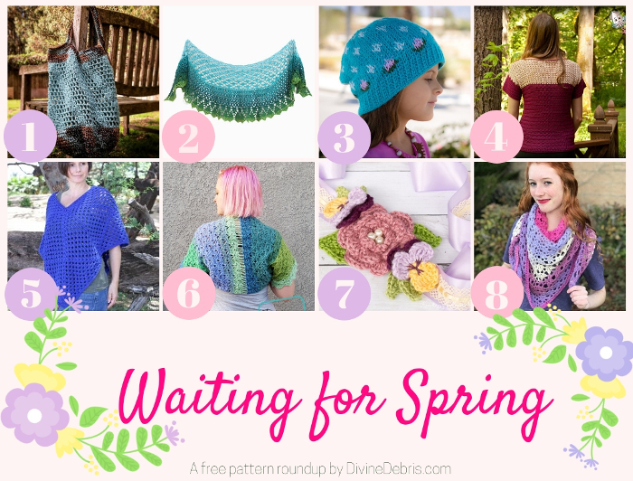Waiting For Spring - A free crochet pattern roundup by DivineDebris.com