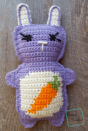 Carrot Belly Bunny Ami free crochet pattern by DivineDebris.com