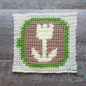 Coffee Tapestry Square Afghan Project – Square 5