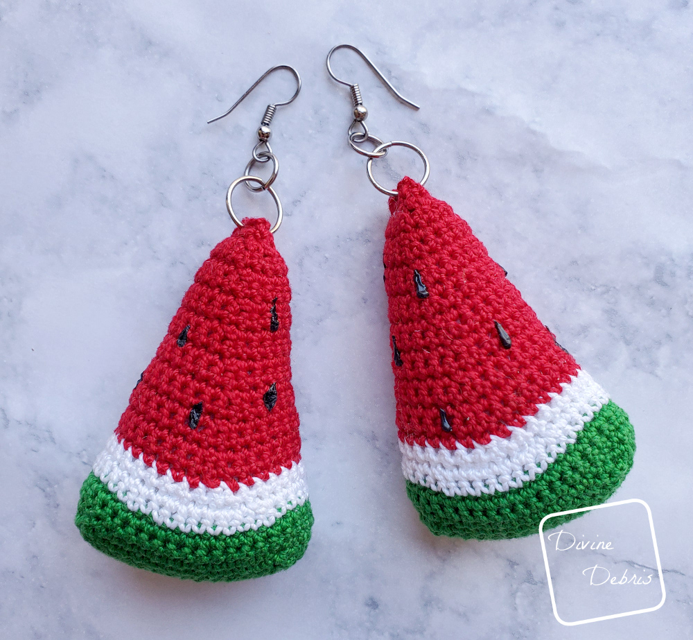 Juicy! The Free Wonderful Watermelon Earrings Pattern