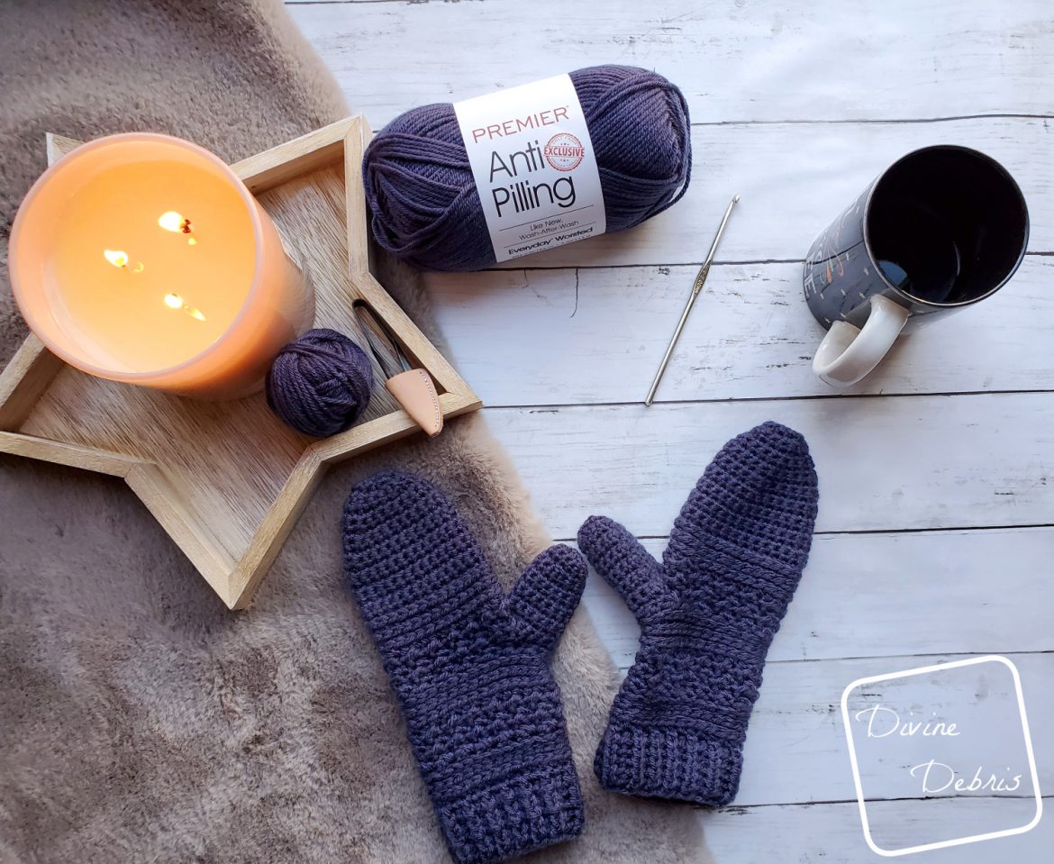 Smitten with Mittens, the Diana Mittens Crochet Pattern
